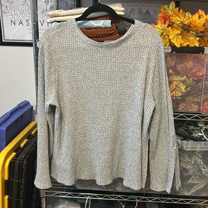 Grey Bell Sleeve Sweater